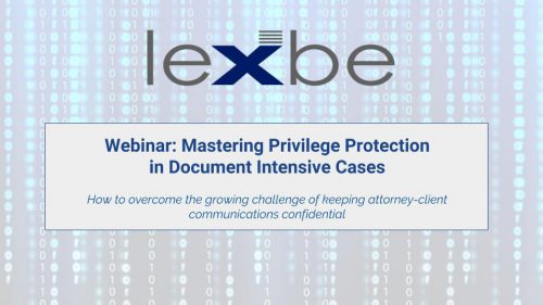 Mastering Privilege Protection in Document Intensive Cases