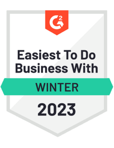Lexbe eDiscovery Easiest to Do Business With 2023 Award Badge